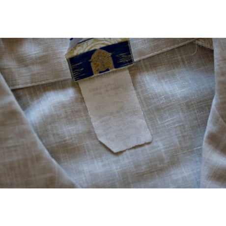 1970s-80s Vintage IOLANI Opencollar Shirt / Made in Hawaii USA