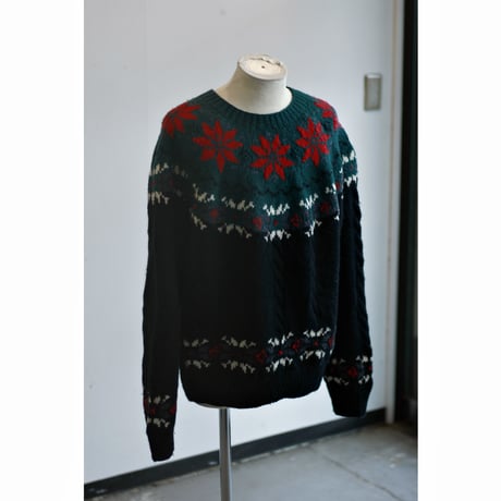 1990s Old “GAP” Hand Knit Nordic Cable Sweater