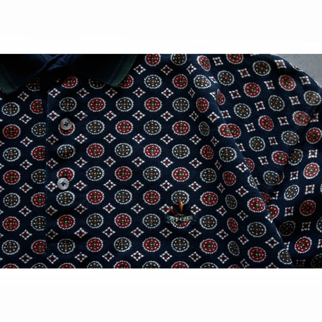 Vintage Foulard Print Polo Shirt