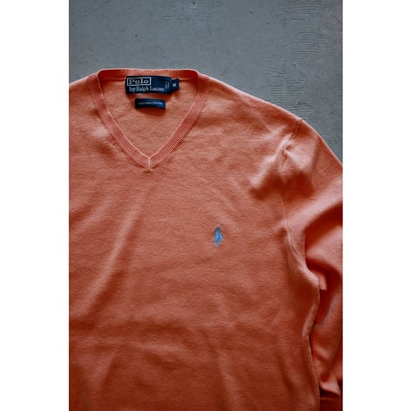 1990s〜 “Polo Ralph Lauren” Pima Cotton Knit Sweater