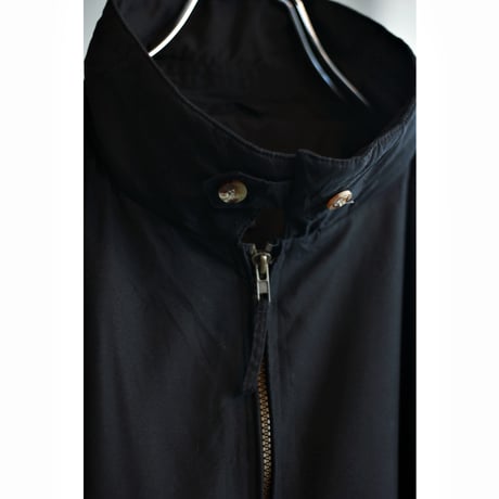 1990s “Catalina” Black Smooth Poly Zipup Blouson