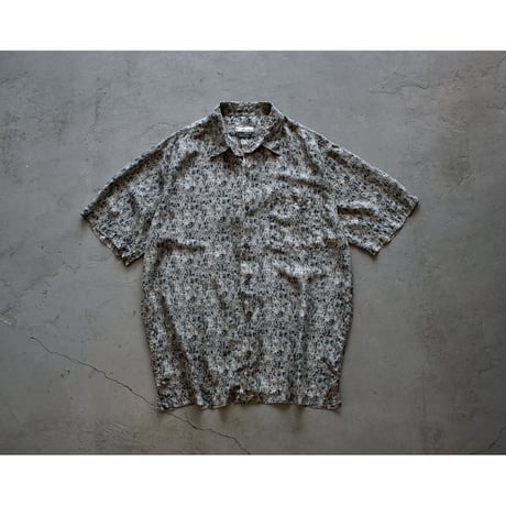1990s〜 Abstract Print Silk Shirt