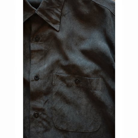 1990s “Geoffrey Beene” Faux Micro Suede Shirt