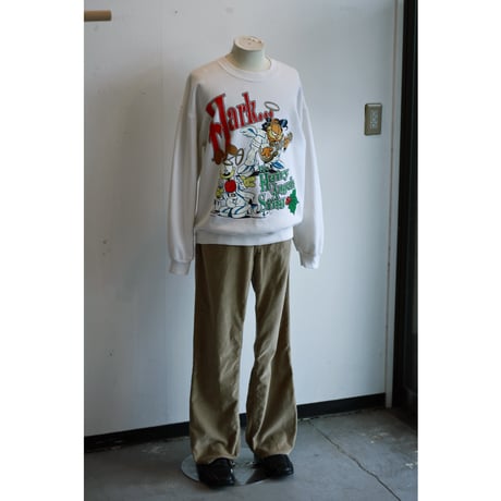 1990s “Garfield” Rock'n Roll Print Sweatshirt / Made in USA