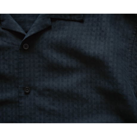 2000s Opencollar Waven Rayon Blend Shirt