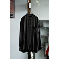 1990s〜 Stripe Bandocollar Rayon Shirt