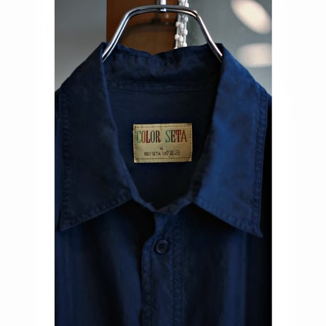 1980s〜 Double Pocket Color Silk Shirt