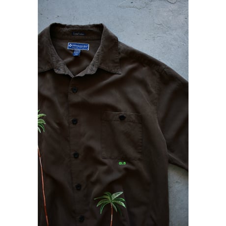 1990s〜 Palm Embroidery Shirt