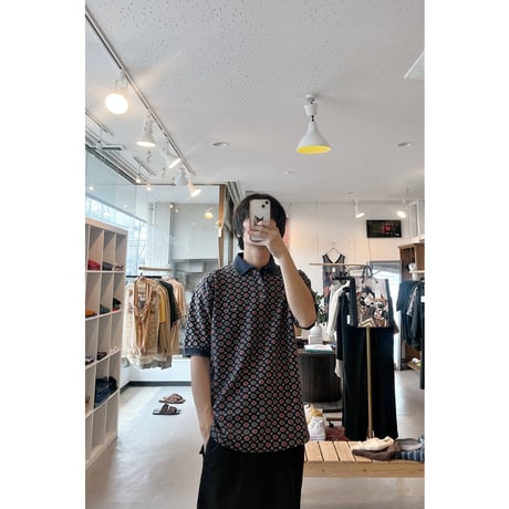 Vintage Foulard Print Polo Shirt