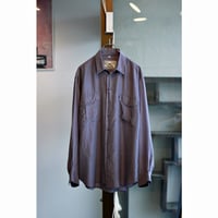 1980s〜 Double Pocket Color Silk Shirt