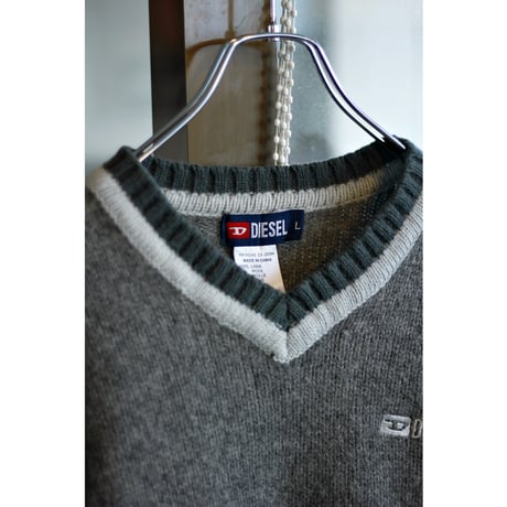 2000s〜 “DIESEL” Vneck Knit Sweater