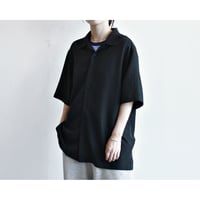 2000s Opencollar Waven Rayon Blend Shirt