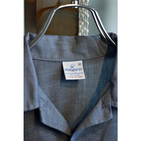 1970s Vintage “Seafarer” Embroidery Chambray Shirt