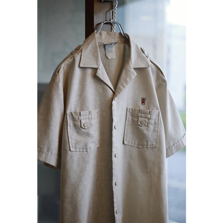 1970s-80s Vintage IOLANI Opencollar Shirt / Made in Hawaii USA