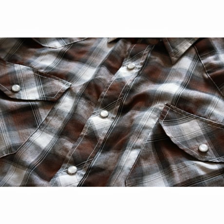 Semi-Ombre Plaid Snap Shirt