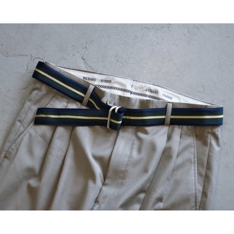 1990s “Polo Ralph Lauren” Stripe Double Ring Belt / Made in USA