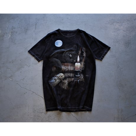 “The Mountain” ©︎Lisa Parker Black Cat Tie Dyed Tshirt