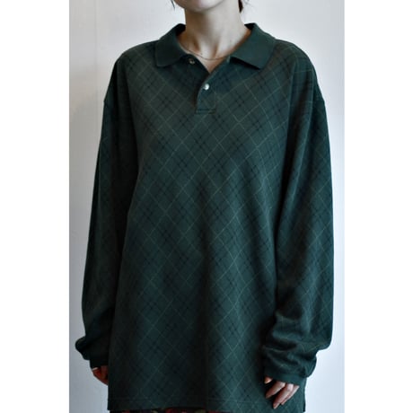 1990s〜2000s Argyle LS Polo Shirt
