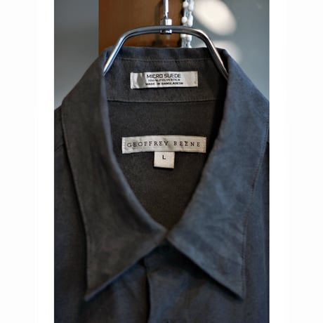 1990s “Geoffrey Beene” Faux Micro Suede Shirt