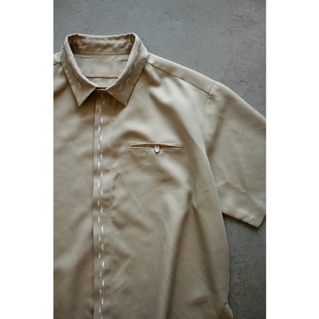 Vintage Flyfront Embroidery Shirt
