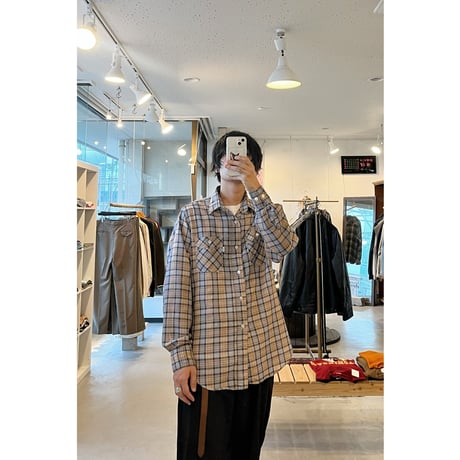 1980s “Levi's” White Tab Plaid Shirt