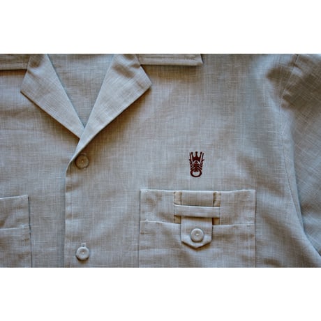 1970s-80s Vintage IOLANI Opencollar Shirt / Made in Hawaii USA