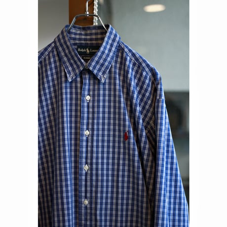 1990s〜 “Ralph Lauren” Classic Fit Plaid Shirt
