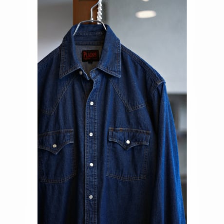 1990s〜 “PLAINS” Western Denim Shirt