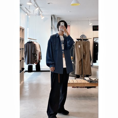 1980s〜 Double Pocket Color Silk Shirt