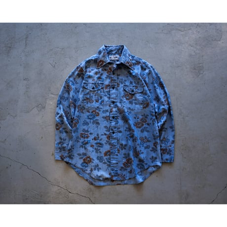 1960s〜1970s Vintage Floral Print Shirt