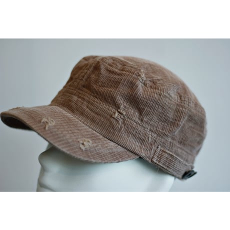 Corduroy Damaged Military Cap