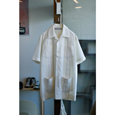 1990s〜 Opencollar Embroidery Guayabera Shirt