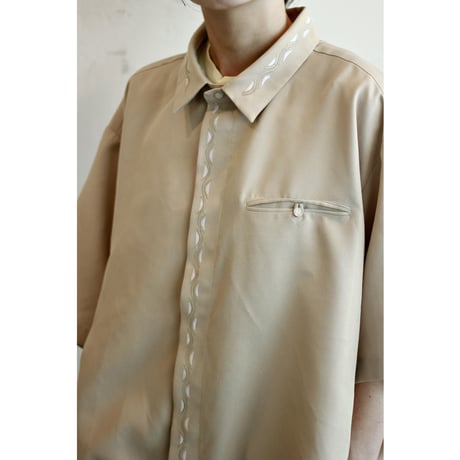 Vintage Flyfront Embroidery Shirt