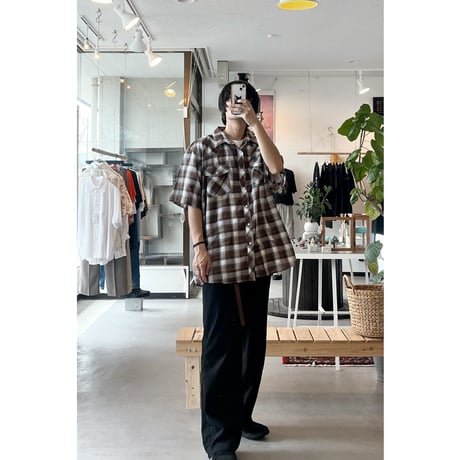 Semi-Ombre Plaid Snap Shirt
