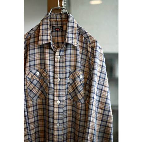 1980s “Levi's” White Tab Plaid Shirt