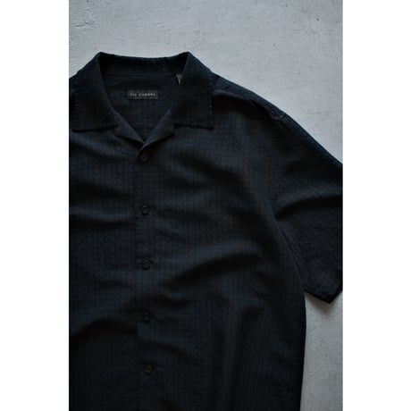 2000s Opencollar Waven Rayon Blend Shirt