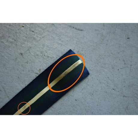 1990s “Polo Ralph Lauren” Stripe Double Ring Belt / Made in USA