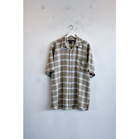 Right Brown Plaid Linen Rayon Shirt