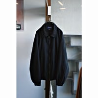 1990s “Catalina” Black Smooth Poly Zipup Blouson