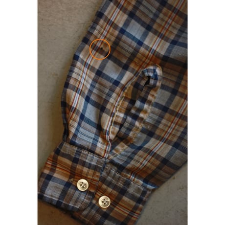 1980s “Levi's” White Tab Plaid Shirt