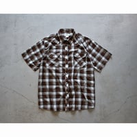 Semi-Ombre Plaid Snap Shirt
