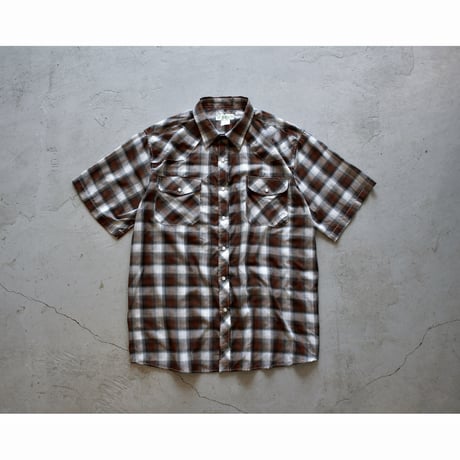 Semi-Ombre Plaid Snap Shirt