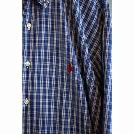 1990s〜 “Ralph Lauren” Classic Fit Plaid Shirt