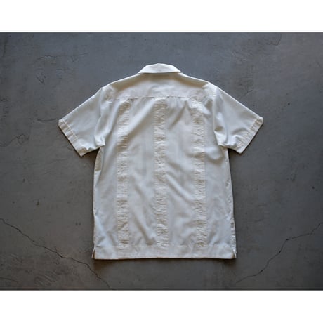 1990s〜 Opencollar Embroidery Guayabera Shirt
