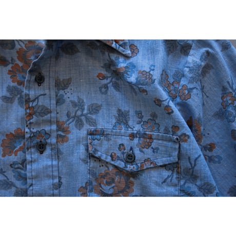 1960s〜1970s Vintage Floral Print Shirt