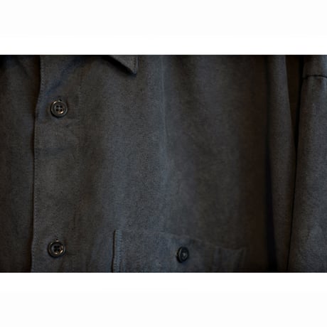 1990s “Geoffrey Beene” Faux Micro Suede Shirt
