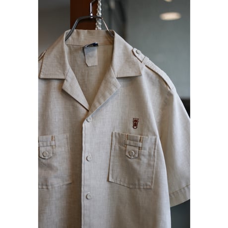 1970s-80s Vintage IOLANI Opencollar Shirt / Made in Hawaii USA