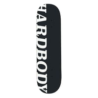 HARDBODY CLASSIC LOGO DECK (BLACK/WHITE) - 8.125