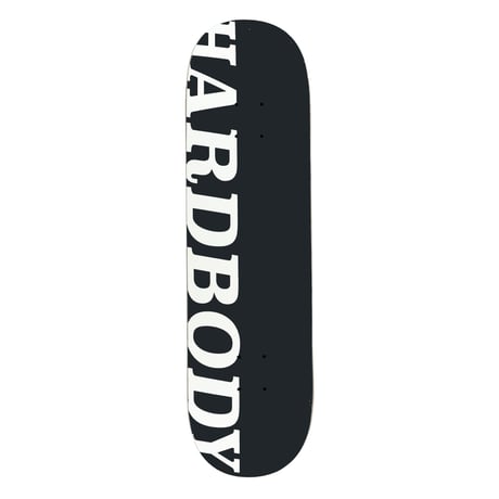HARDBODY CLASSIC LOGO DECK (BLACK/WHITE) - 8.125