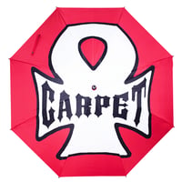 CARPET COMPANY IRON ANKH UMBRELLA - RED